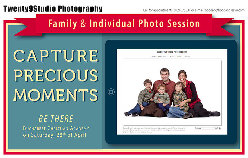 Family Photo Shoot Saturday, April 28th Bucharest Christian Academy